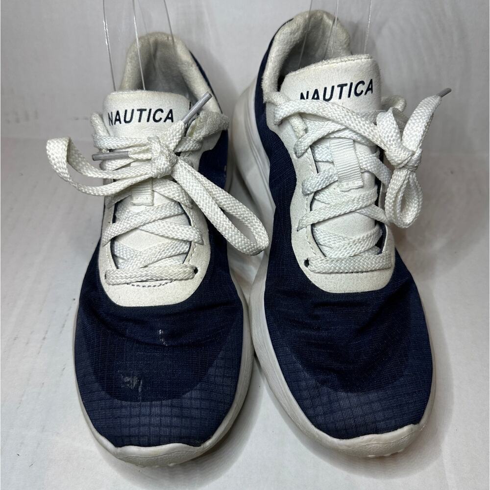 Nautica Size US 6 Blokette Women Blue Walking Travel Shoe Sneaker White Athletic - Picture 3 of 10